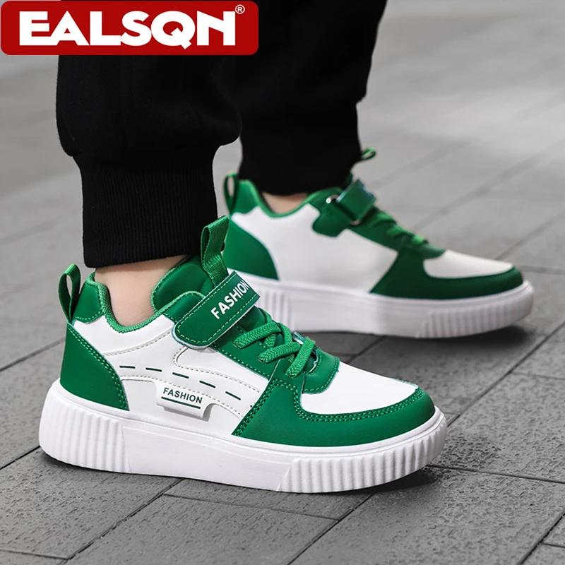 Baskets décontractées en cuir PU pour enfants, chaussures de basket-ball tendance pour garçons, bask