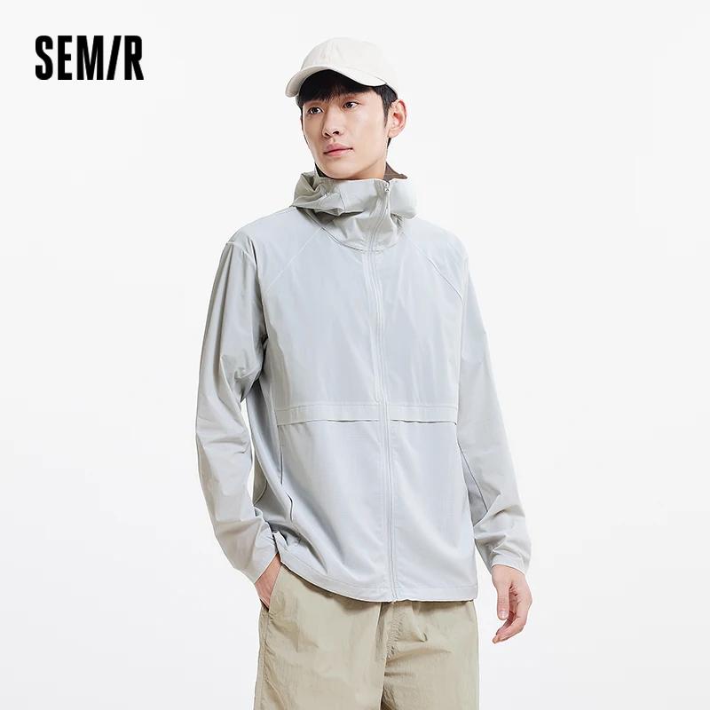 Veste UV Homme Semir 2026 à Capuche – Sensation de Fraîcheur, Respirante, pour Sports de Plein Air, 