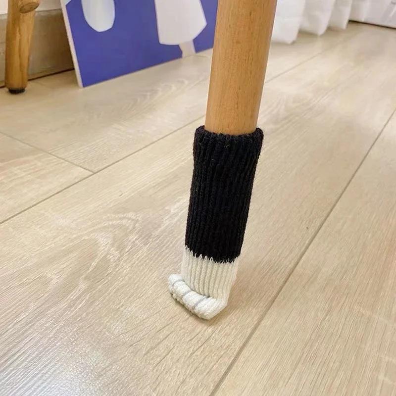 4 pièces/ensemble créativité patte de chat Table pied chaussettes chaise jambe couvre protecteurs de