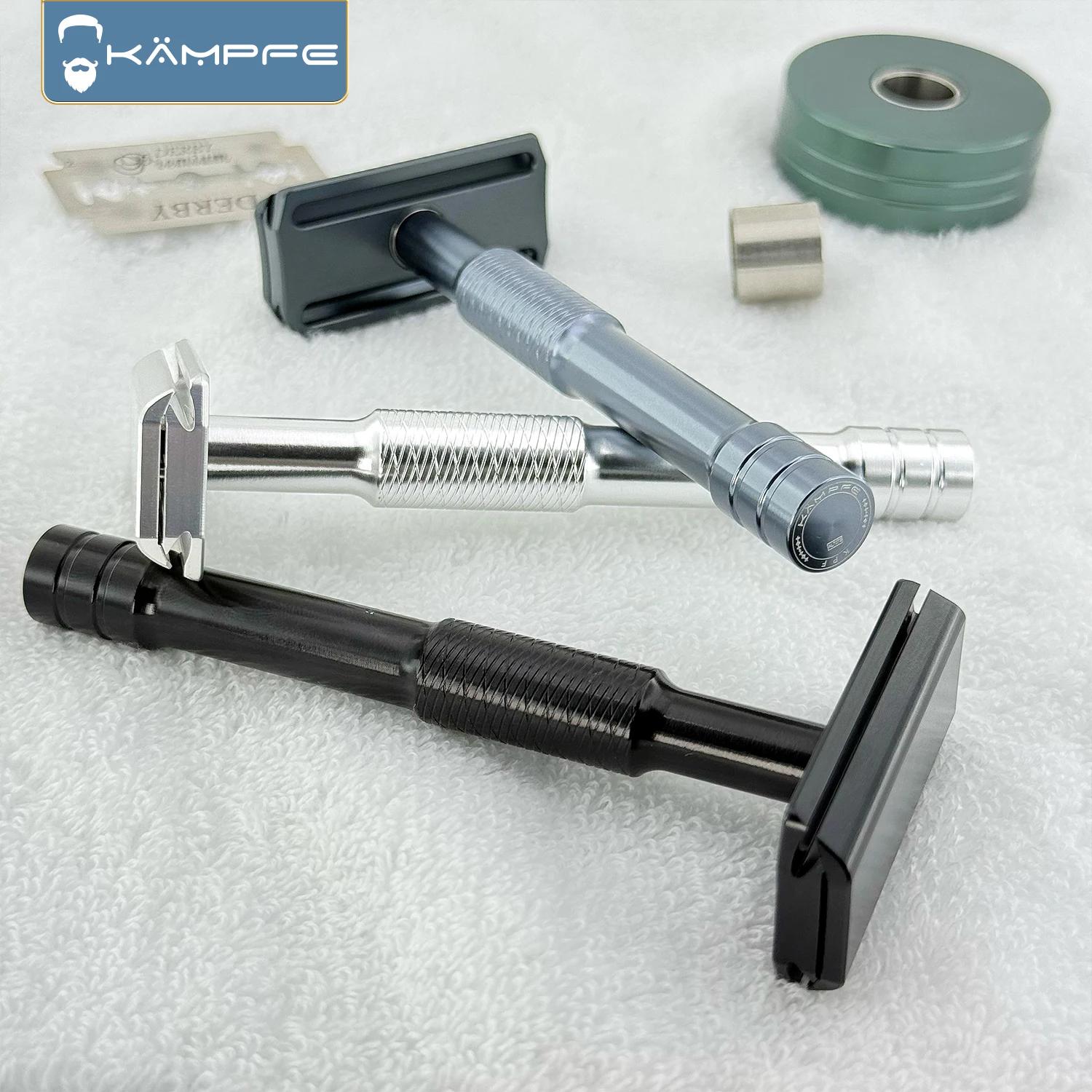 KAMPFE A99 Attack 30 °   Rasoir de sécurité double face en alliage d'aluminium gravé CNC à angle de 