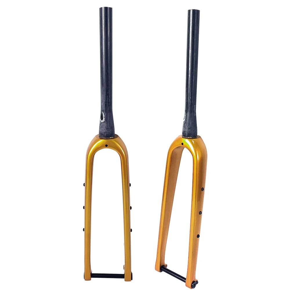 AIRWOLF 700C fourche à gravier frein à disque fourche de vélo de route pneu Max 700 45C ou 27.5*2.1 