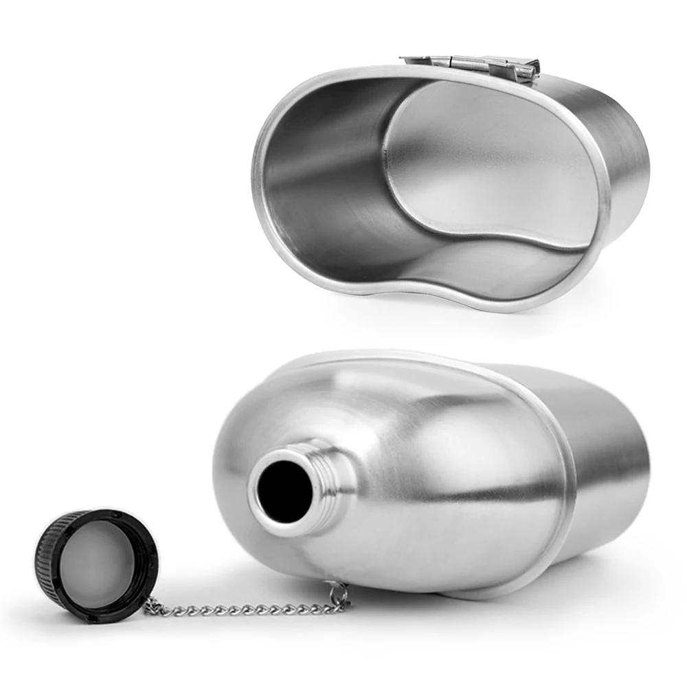 Ensemble de Gobelets de Cantine Militaire en Acier Inoxydable avec Juste, Bouteille de Bouilloire po