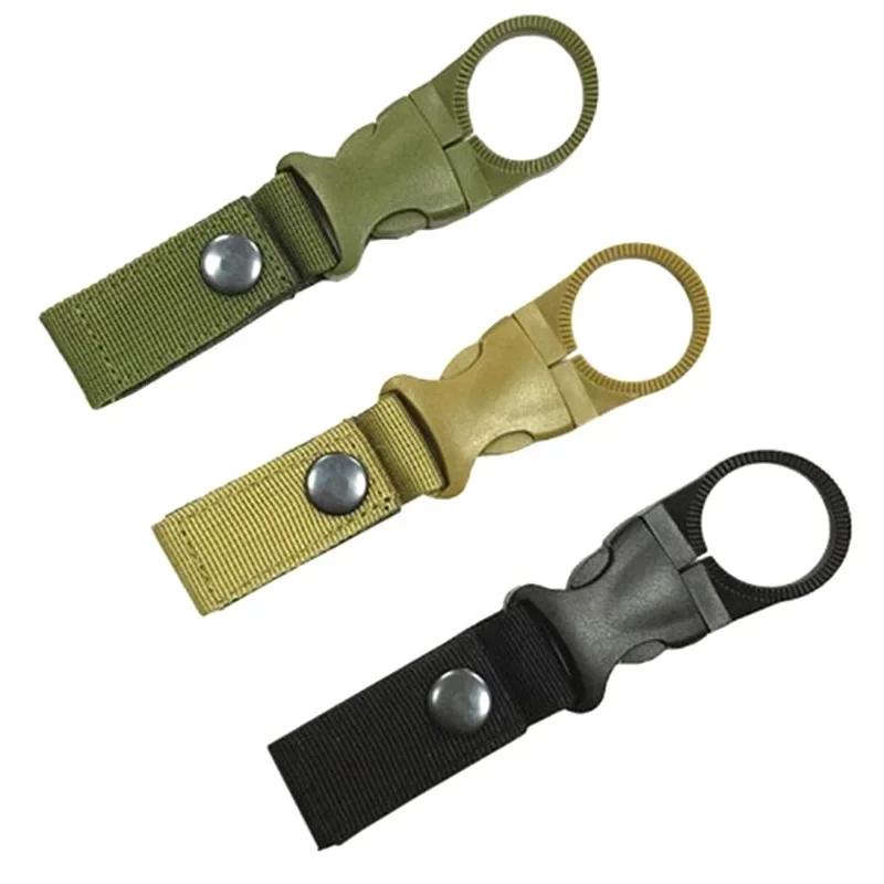 Mousqueton d'extérieur pour bouteille d'eau, sangle en nylon, ceinture d'escalade, cintre de sac à d