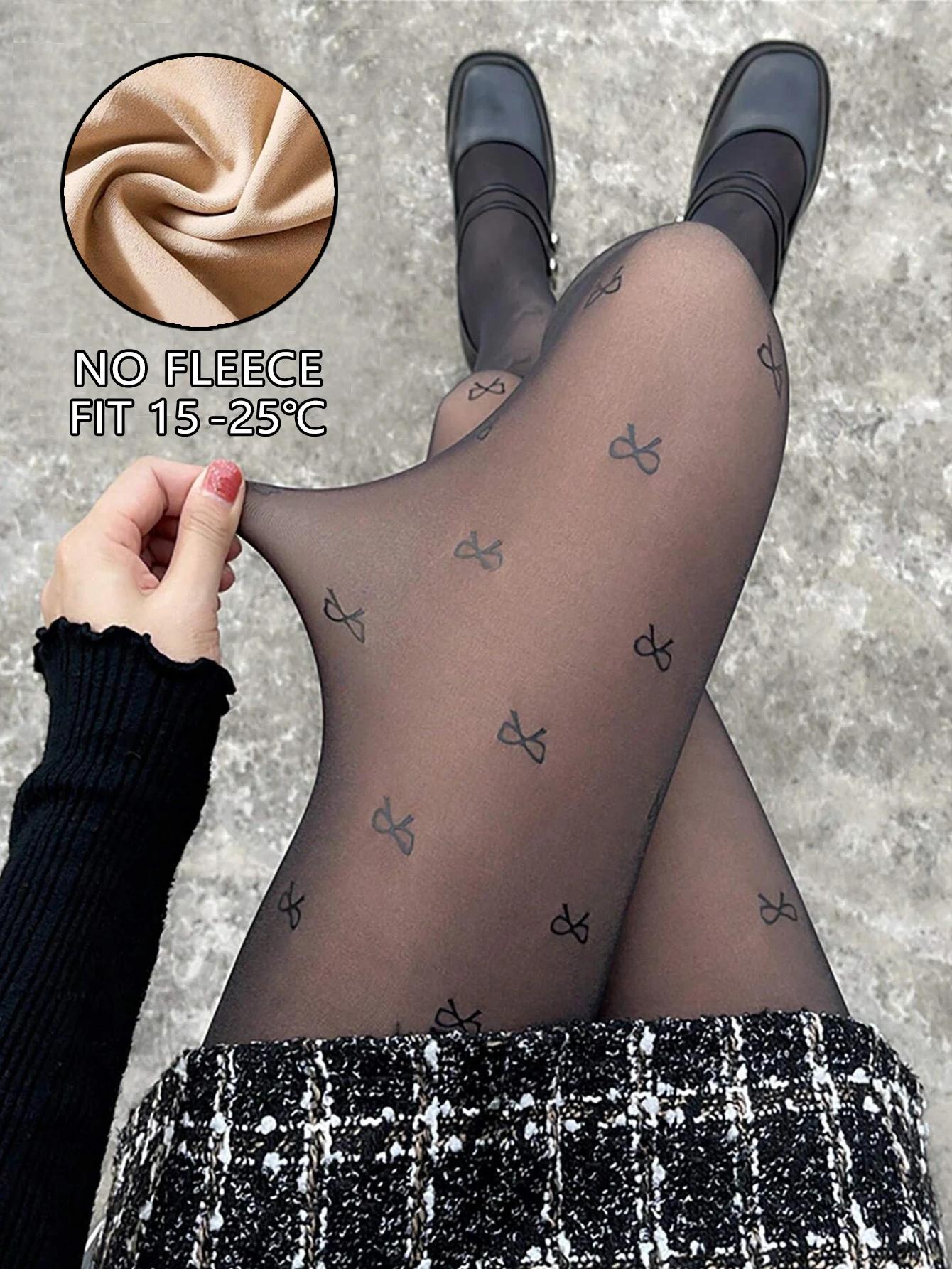Femmes collants polaire femme chaud hiver collants Sexy translucide bas élasticité thermique culotte