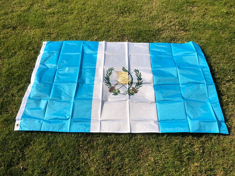 SKY DRAPEAU livraison gratuite 90x150 cm drapeau du Guatemala 3x5 pieds Super Poly drapeau de footba