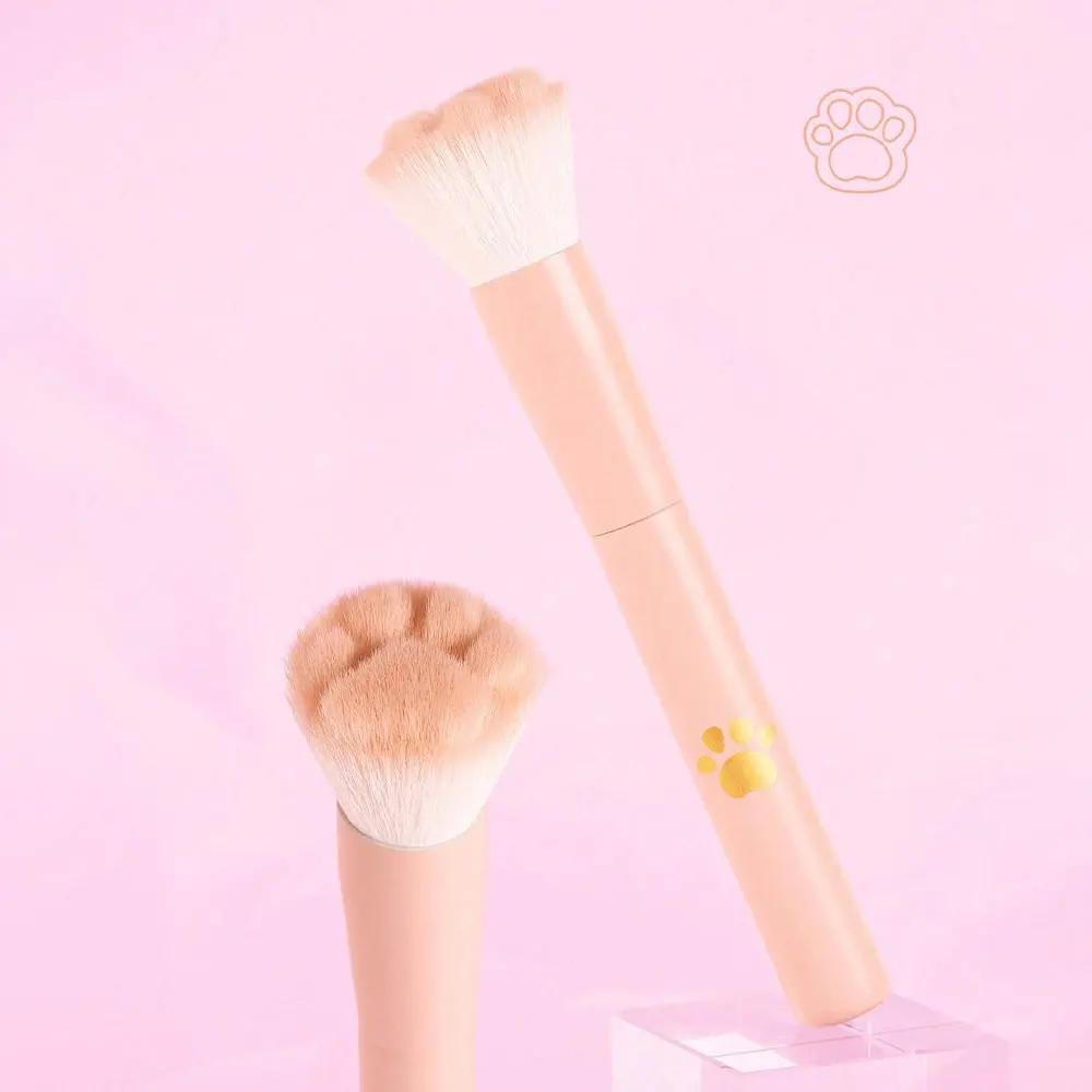 Nouveau pinceau à Blush patte de chat avec boîte de rangement, outil de maquillage professionnel ada