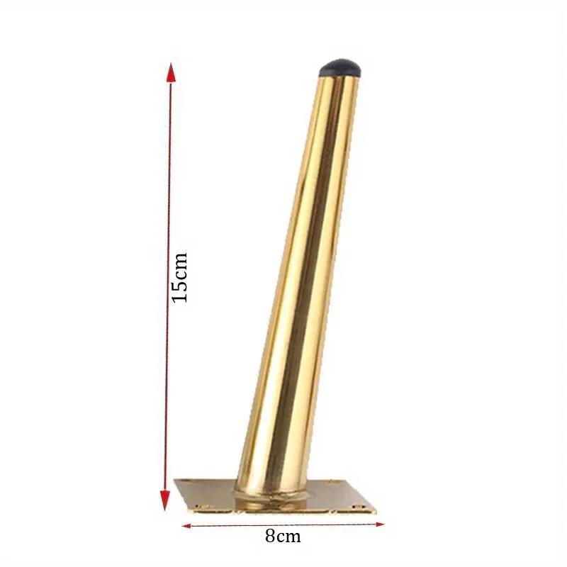 4 pièces pieds de canapé ronds en métal massif meubles jambes canapé pieds de remplacement parfait m