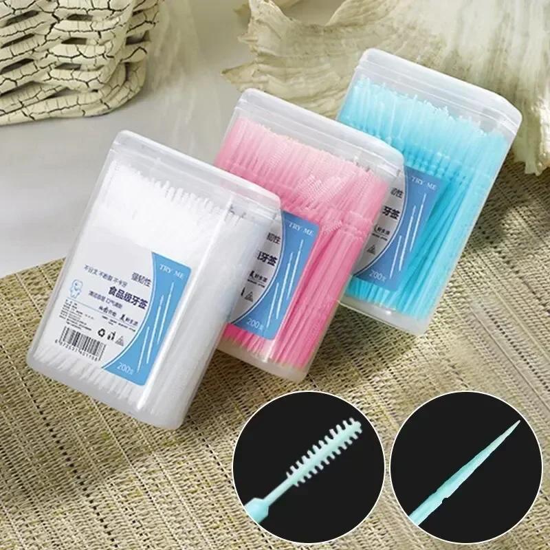 Cure-dents Ultra fin Portable jetable, boîte familiale emballée, Double tête, personnalité haut de g