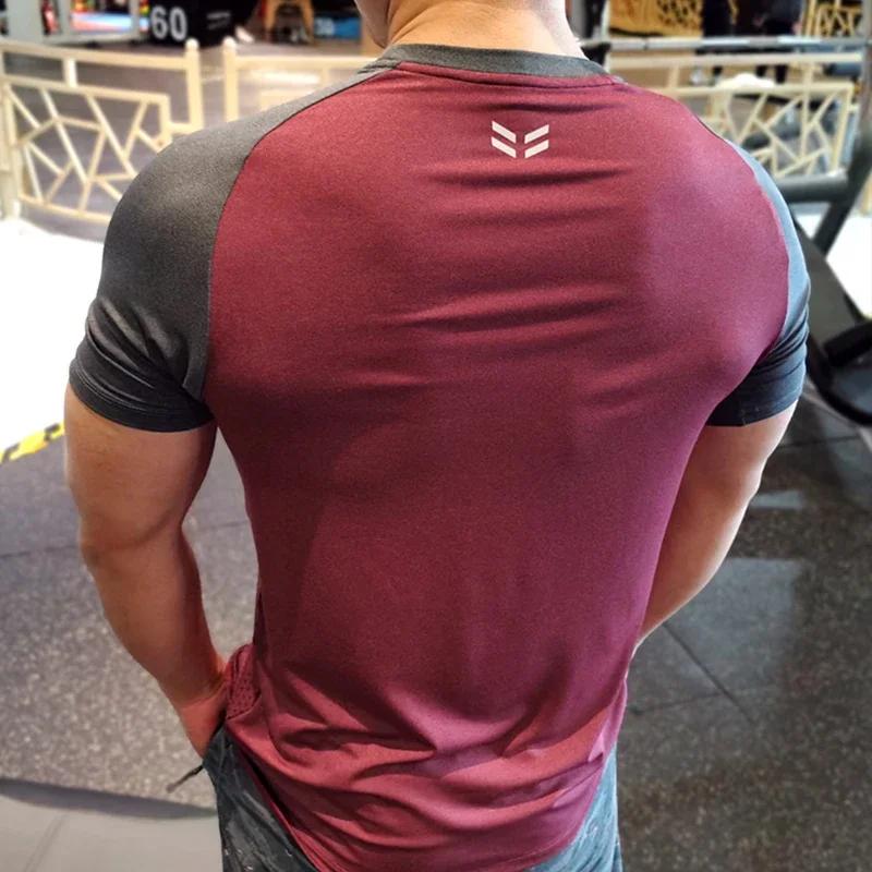 T-shirt de sport à manches courtes pour hommes, course à pied en plein air, entraînement, Y-Marathon