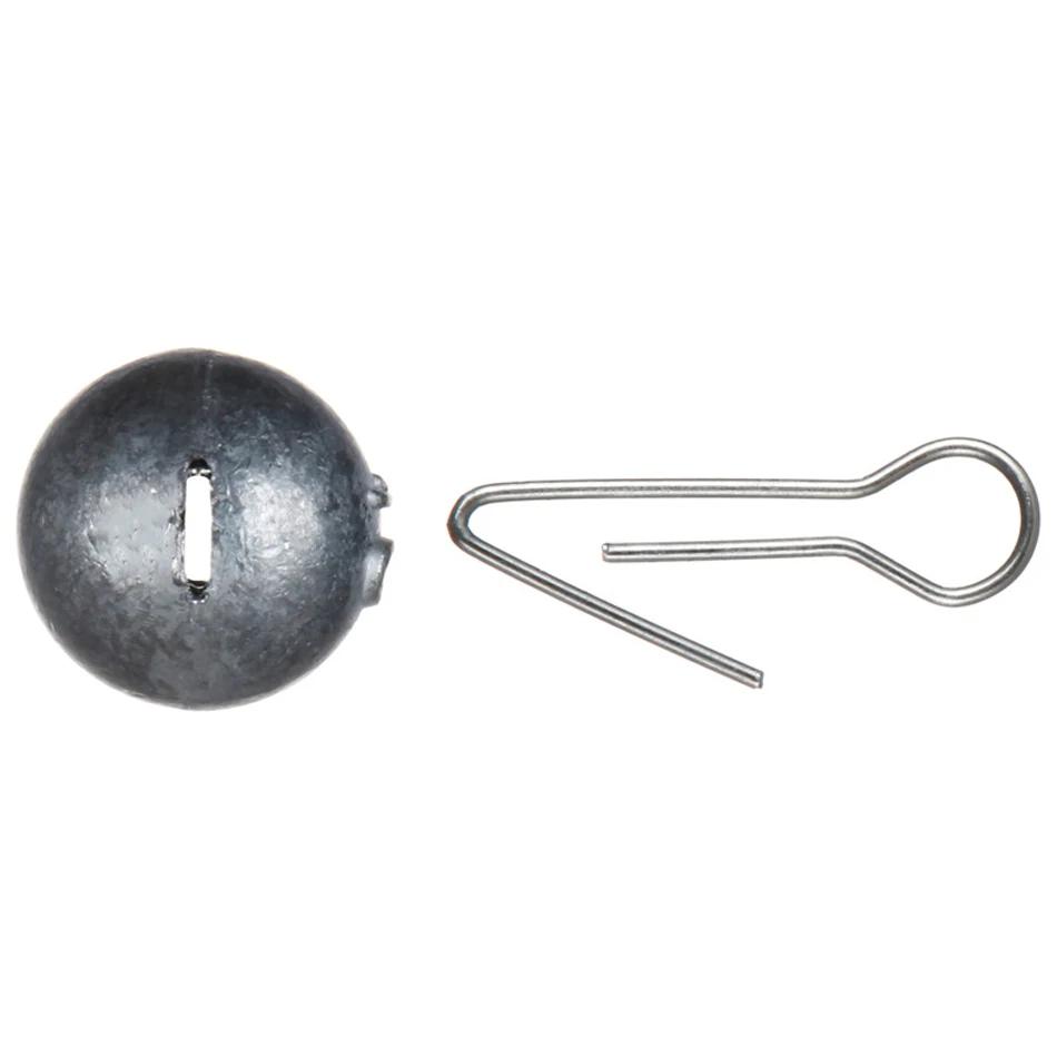 Poids de balle de pêche en eau profonde avec boule ronde, plombs de pêche, tête de gabarit, accessoi