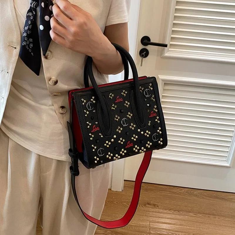 Sac fourre-tout tendance ajouré, grande capacité, sac à bandoulière polyvalent pour le quotidien et 