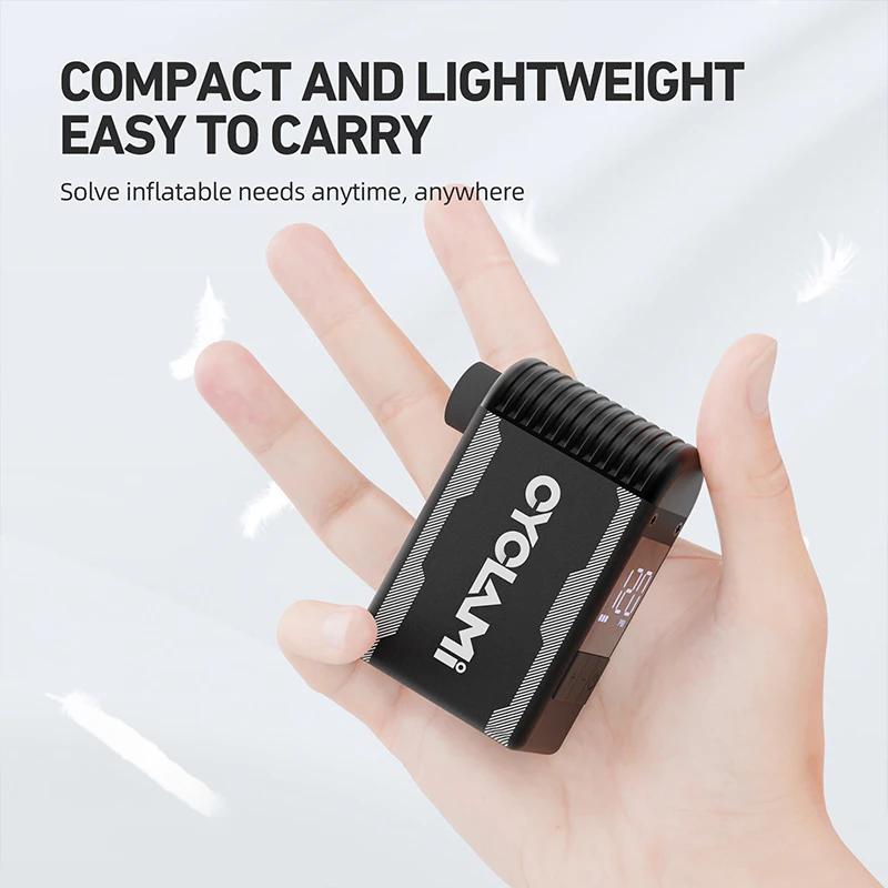 Pompe à vélo électrique portable en alliage CYCLAMI A2S 120 PSI 500 mAh, mini compresseur d'air rapi
