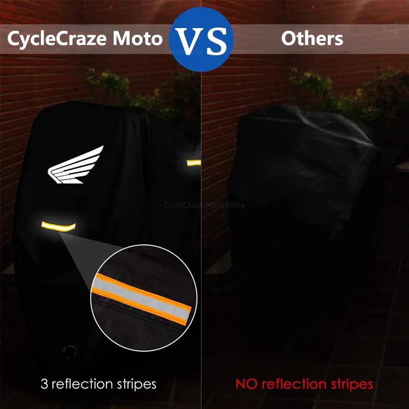 Juste de moto étanche pour scooter extérieur, protection UV, housse de pluie anti-poussière pour Hon