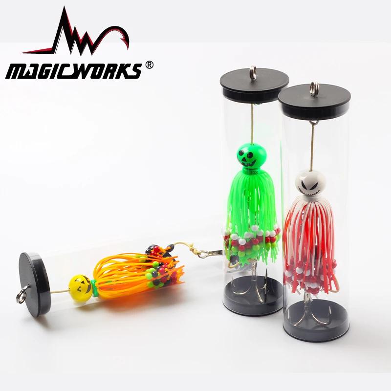 MAGIC WORKS – leurre métallique en caoutchouc Tairubber, 100g, 140g, 180g, jupe en caoutchouc, poiss