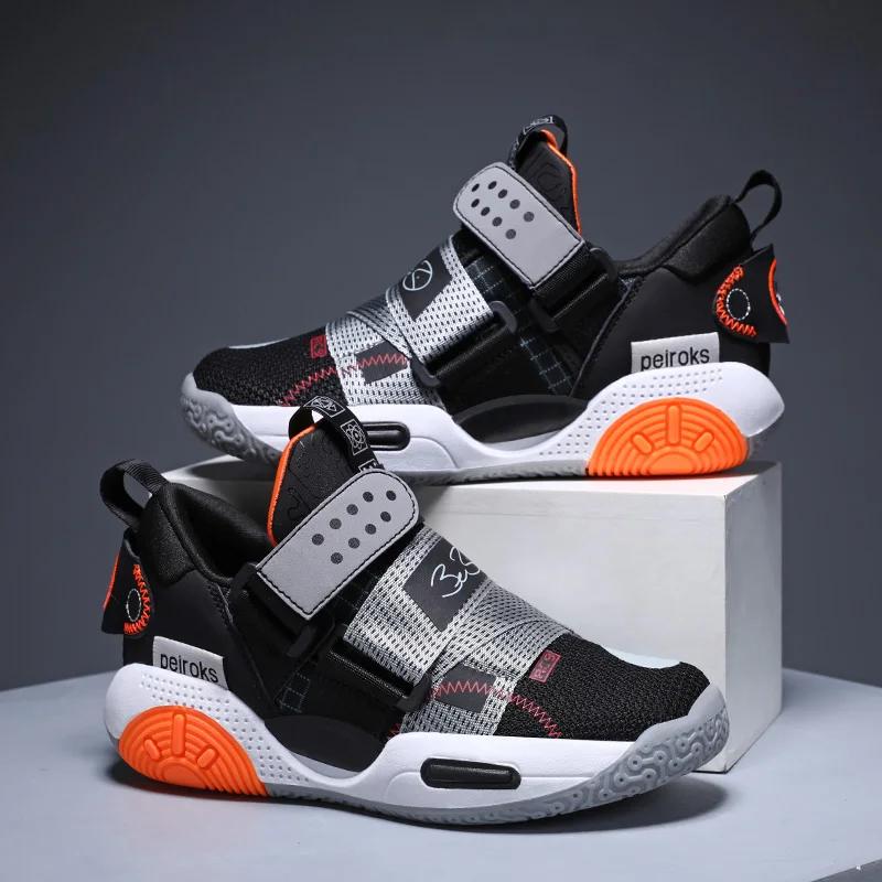 Chaussures de basket-ball pour enfants, baskets de Sport légères et antidérapantes pour garçons et f