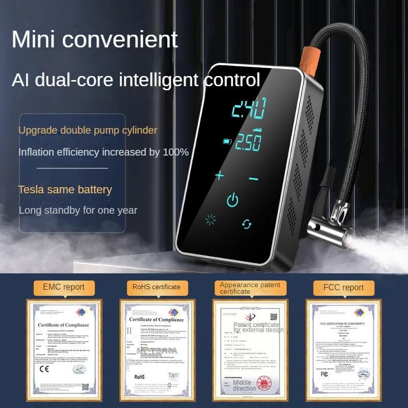 Pompe à Air sans fil 150psi, écran tactile/clé, gonfleur de pneus électrique Portable pour voiture, 