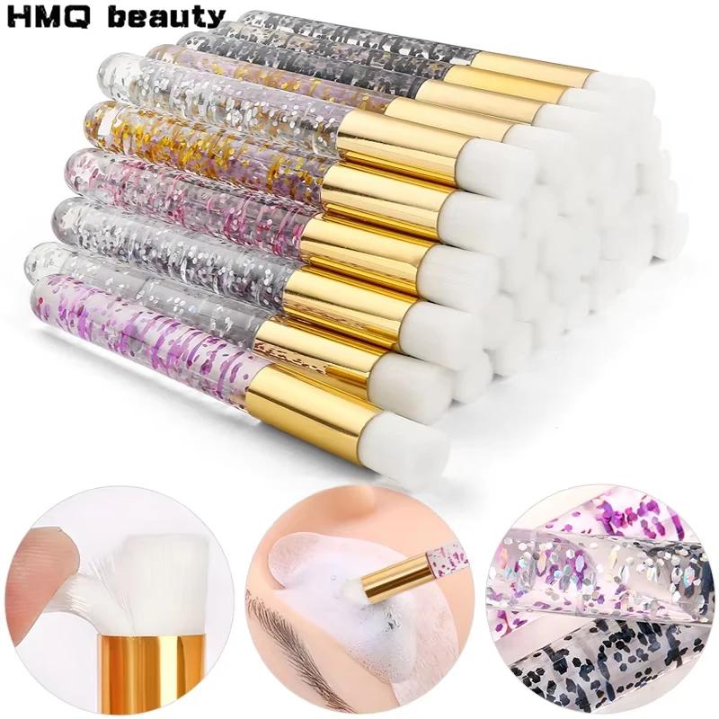 50/100PCS Brosse de nettoyage des cils Brosse de shampoing pour cils Brosse pour l'élimination des p