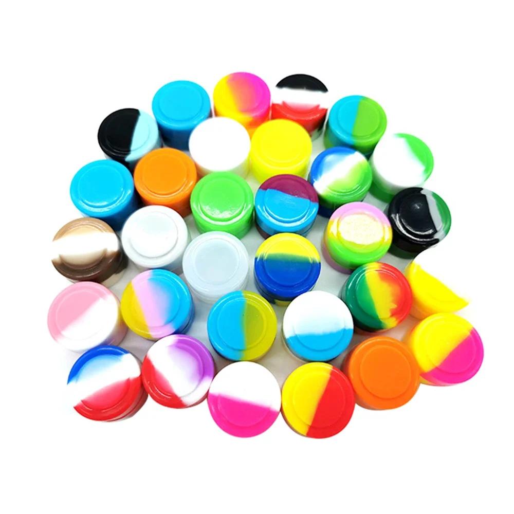 Conteneur en Silicone 2ML 3ML 5ML, boîte de rangement, mélange de couleurs, conteneurs concentrés an