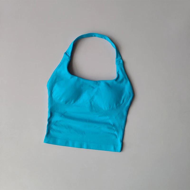 Gilet de Yoga à col licou, résistant aux chocs, sous-vêtements de sport, haute résistance, Fitness, 