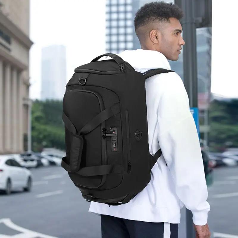OZUKO-Sacs à main intelligents de grande capacité pour hommes, sacs à bagages à main d'affaires, sac