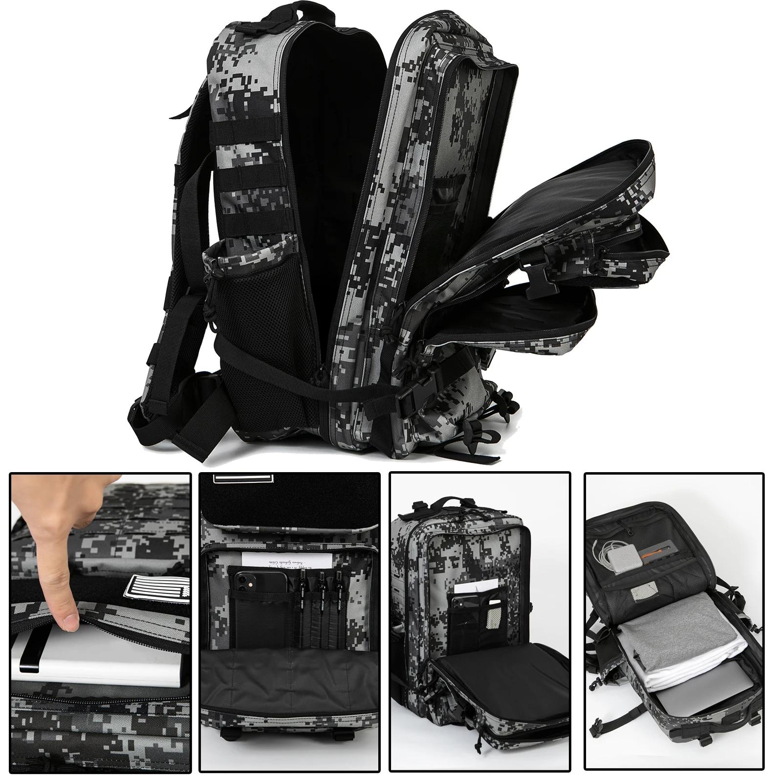 Sac à dos Molle DulBackpack pour homme, sac à dos de chasse et de survie, sac à dos de randonnée en 
