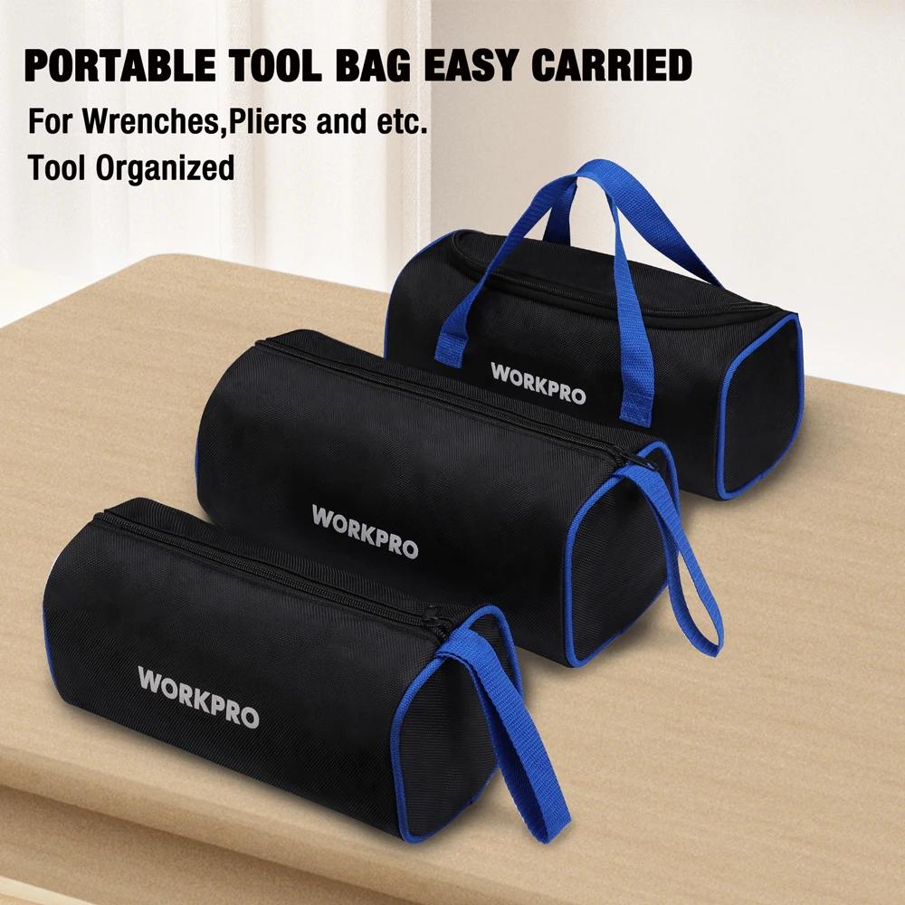 WORKPRO 12 pouces sac à outils multifonctionnel portable Kit d'électricien sac de rangement d'outils