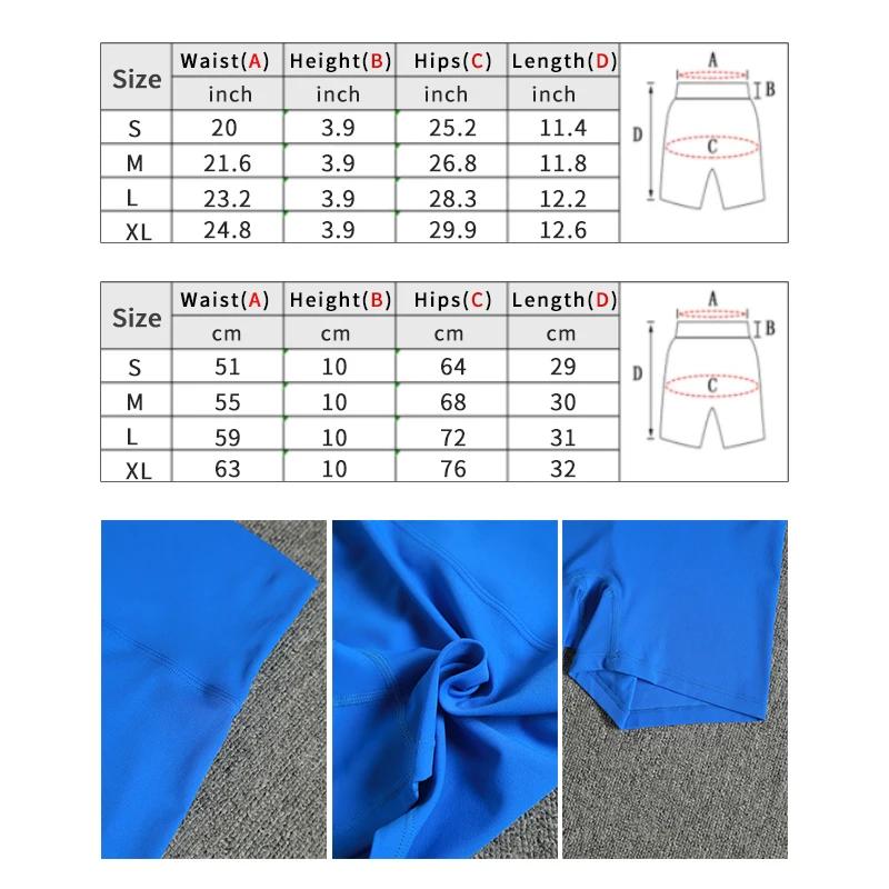 Couleur unie femmes Fitness Sport court taille haute Yoga court Legging vélo doux Squatting preuve e