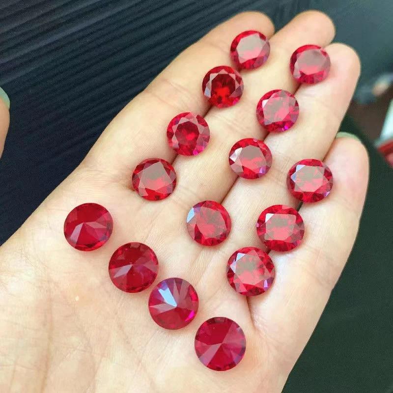 Rubis rouge naturel non chauffé, 10.50 Cts, 12.0mm, Sri-Lanka VVS, pierres précieuses amples pour la