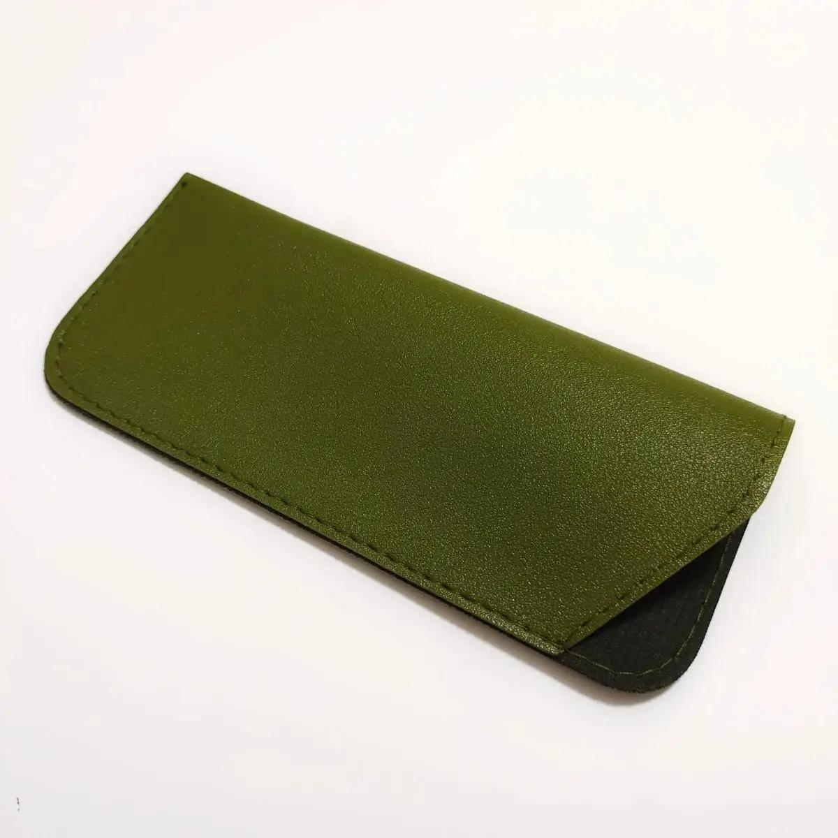 1pc sac à lunettes souple mode PU cuir lunettes lunettes de lecture pochette couverture Portable étu