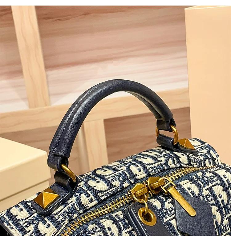 Sac à langer vintage pour femme : Sac à main en cuir de luxe simple, sac messager décontracté haut d