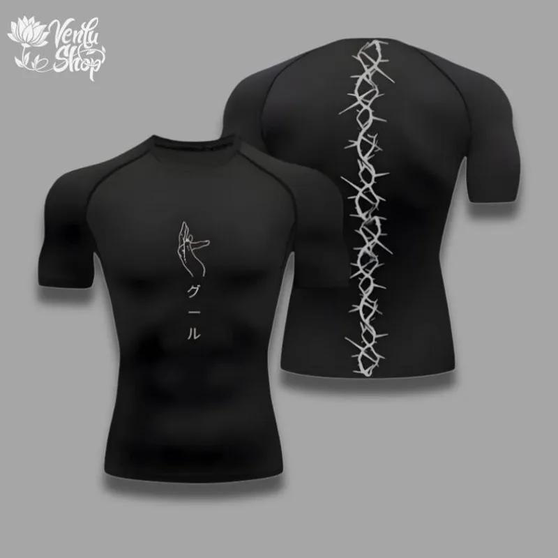 Chemise de compression Tokyo Ghoul pour le gym - T-shirt anime musculation et sportswear