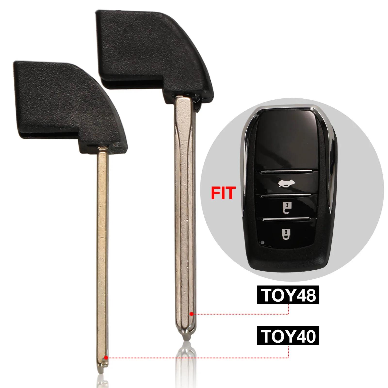 Jingyuqin – clé télécommande intelligente, Insert vierge pour Toyota Highlander Land Cruiser RAV4, c