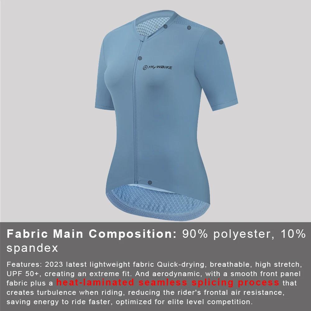 YKYWBIKE Maillot de cyclisme à manches courtes pour femmes chemises de vélo de montagne vêtements de