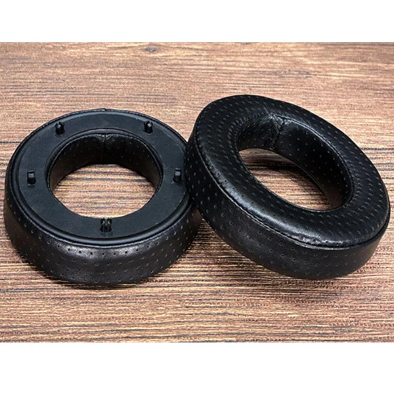 Oreillettes perforées en cuir de mouton pour écouteurs, remplacement en peau d'agneau, Focal CLEAR M