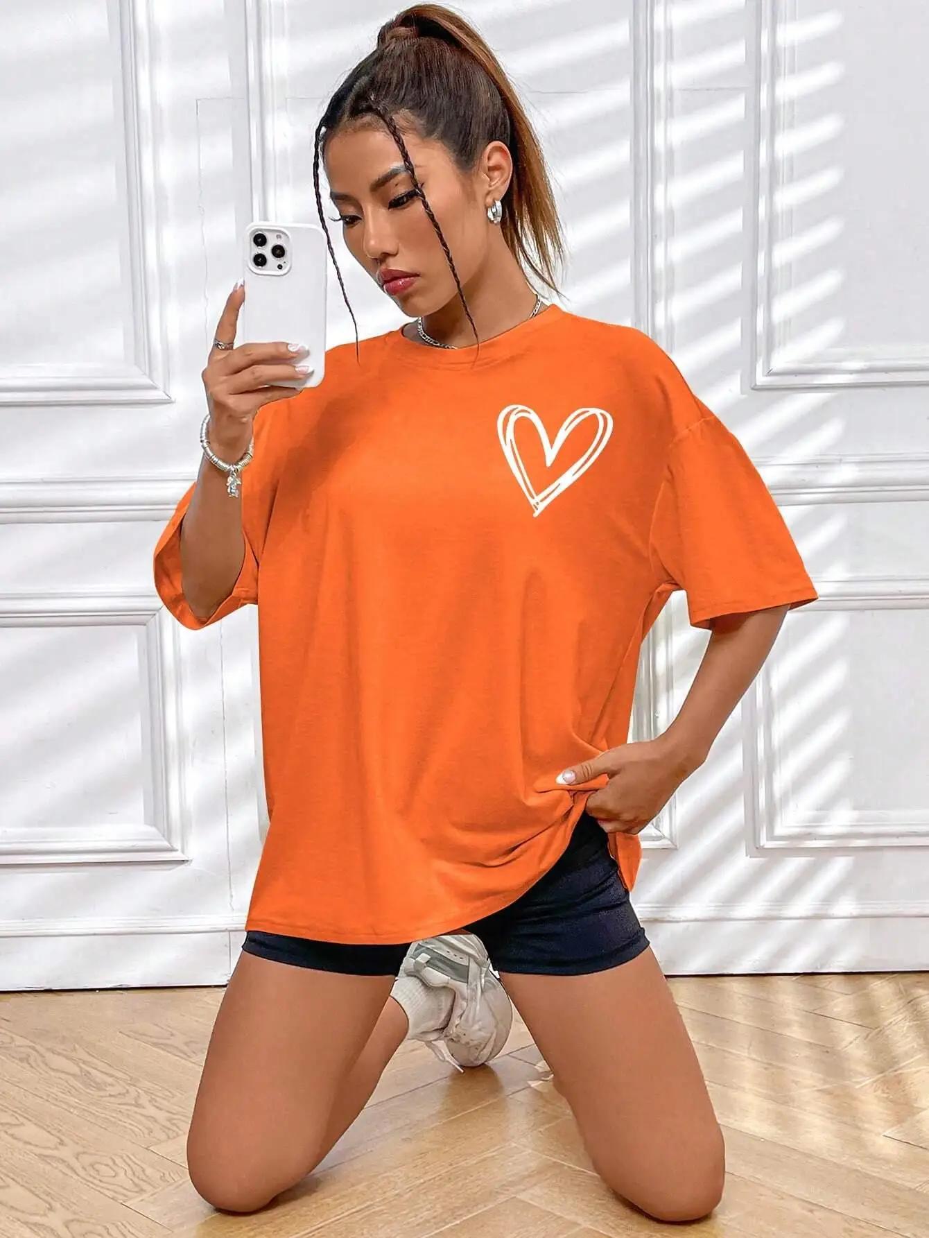 T-Shirts à manches courtes pour femmes, vêtements d'été respirants, décontractés, à la mode, surdime