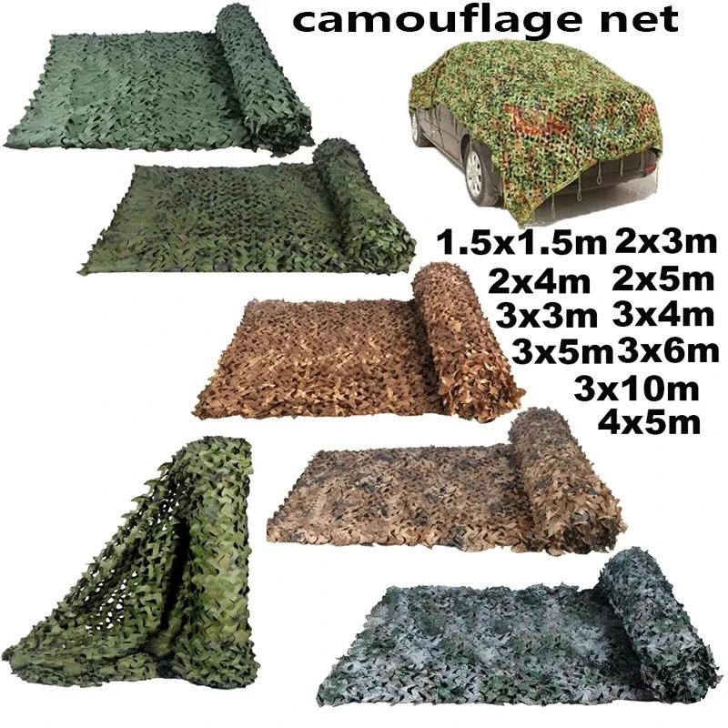 Filet de camouflage pavillon, filet d'ombrage, décoration de jardin, vert jungle, blanc, couleur dés