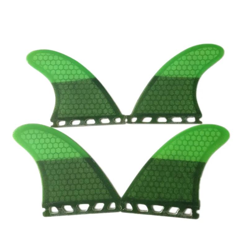 Ailerons de planche de surf UK2.1 Quad FINS UPSURF FUTURE, aileron latéral en carbone, design nid d'