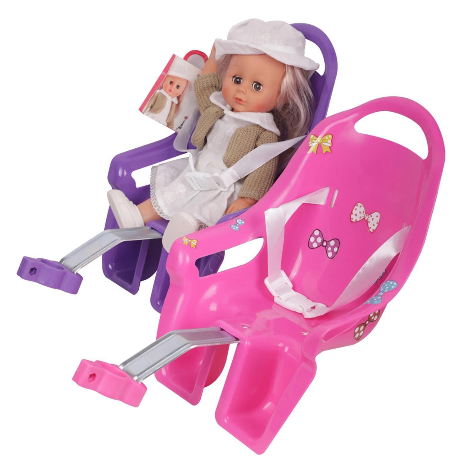 Siège de poupée de vélo pour filles avec décalcomanies de bricolage, décoration de vélo pour enfants