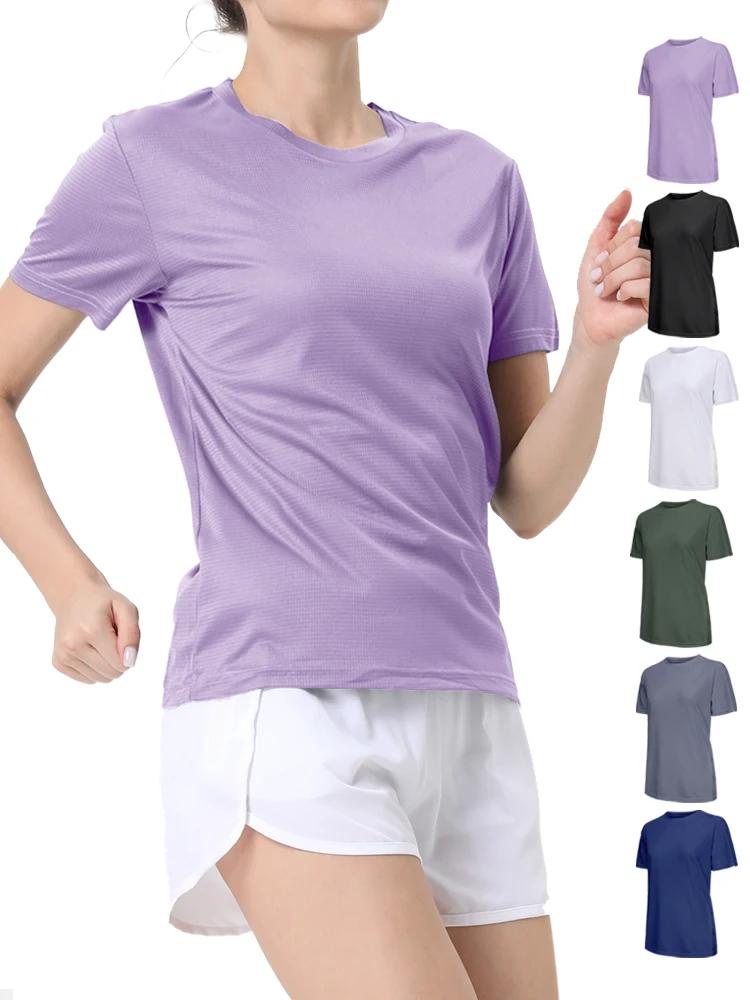 T-Shirt de Sport ultraléger à séchage rapide pour femmes, couleur unie, léger et respirant, chemise 