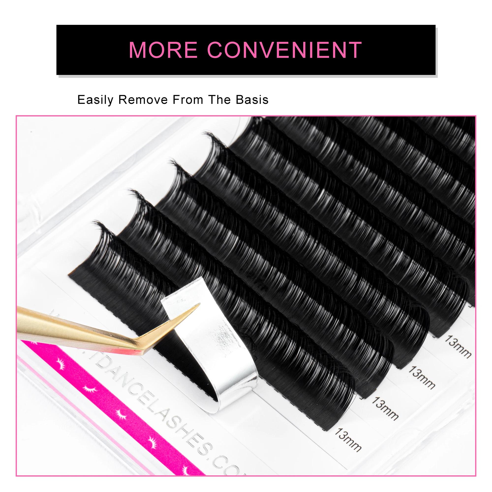 TDANCE Faux vison cils individuels maquiagem cilios pour professionnels extension de cils de vison d