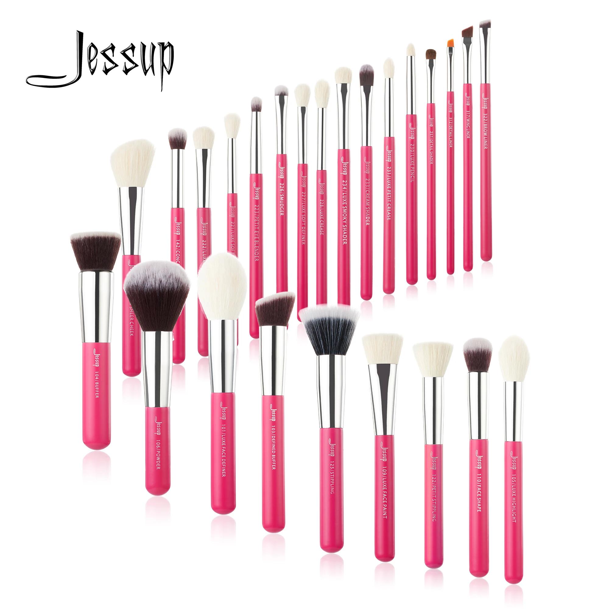 Jessup pinceaux de maquillage ensemble 25 pièces pinceau de maquillage professionnel, fond de teint 