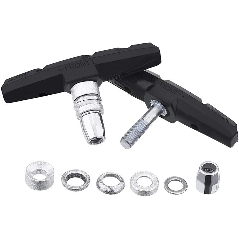 4 paires de plaquettes de frein silencieuses en forme de V, adaptées aux vélos de route BMX, plaquet