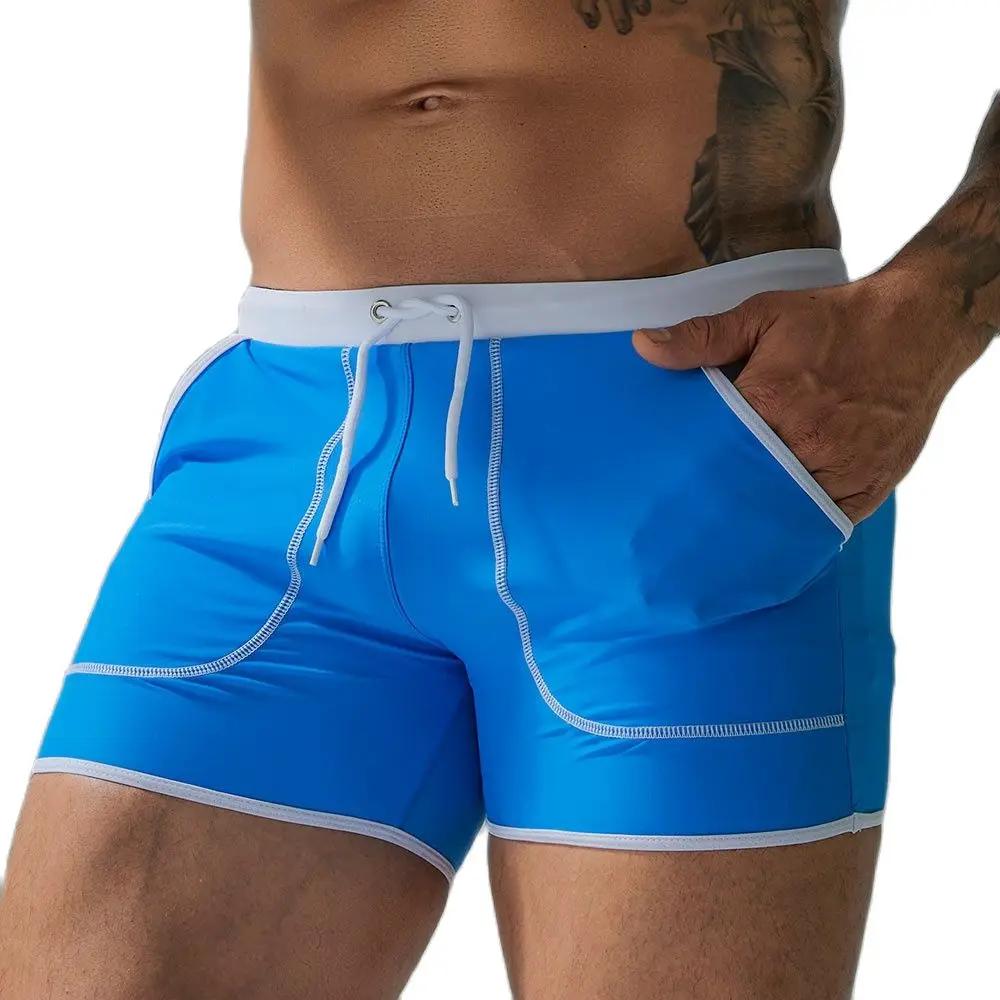 Marque hommes maillots de bain maillots de bain en plein air Sexy été Stretch plage surf natation sp