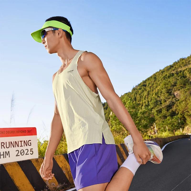 Gilet de sport pour hommes, flamme Air 361 degrés, Marathon d'été, course à pied, séchage rapide, Fi