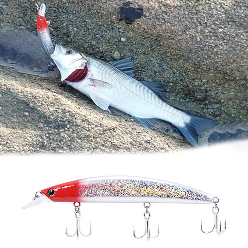 130F – appât dur flottant pour la pêche en mer, leurre pour attraper des poissons tels que les bars,