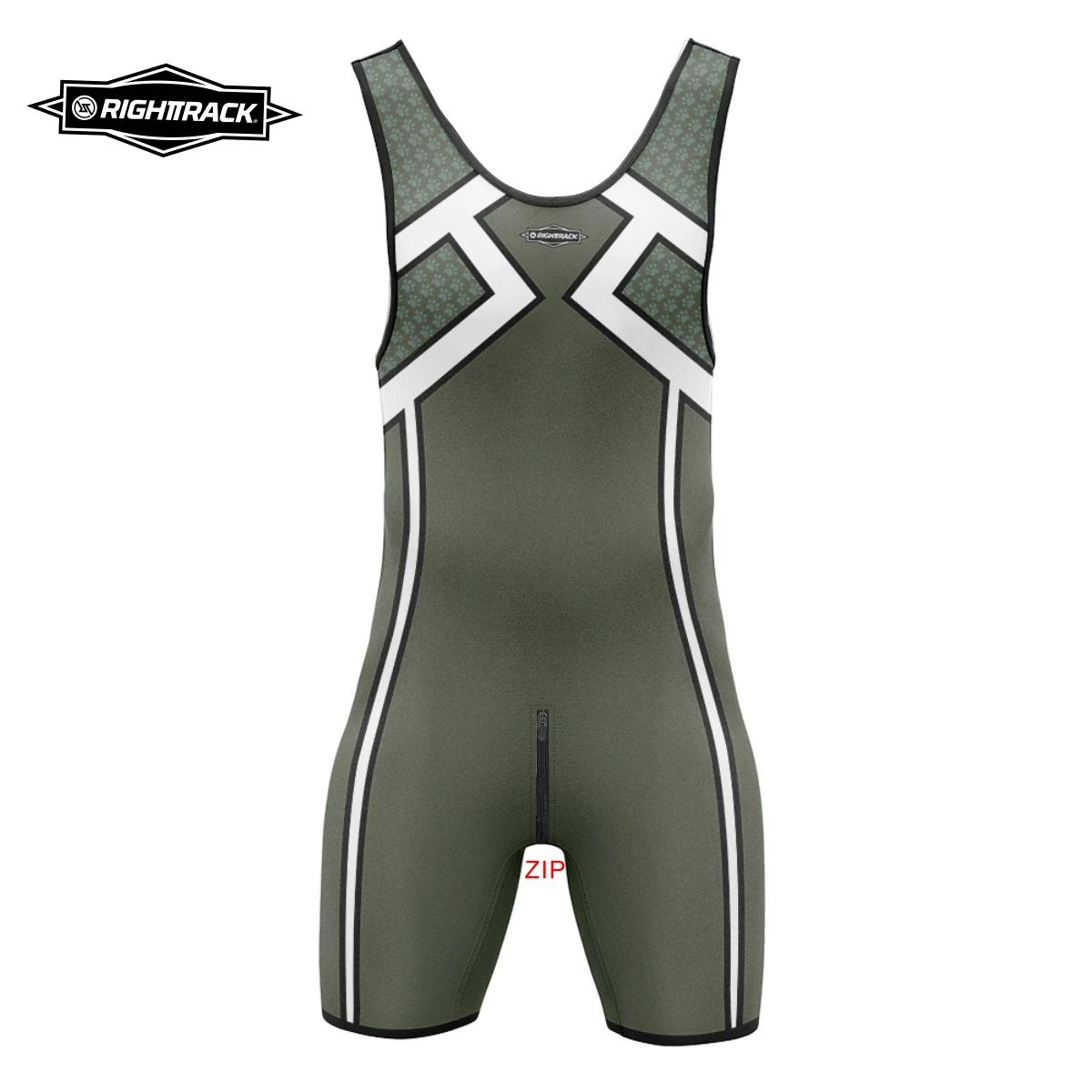 Singlet zipper homme déguisement sexy - Combinaison play drum pour powerlifting wrestling RT
