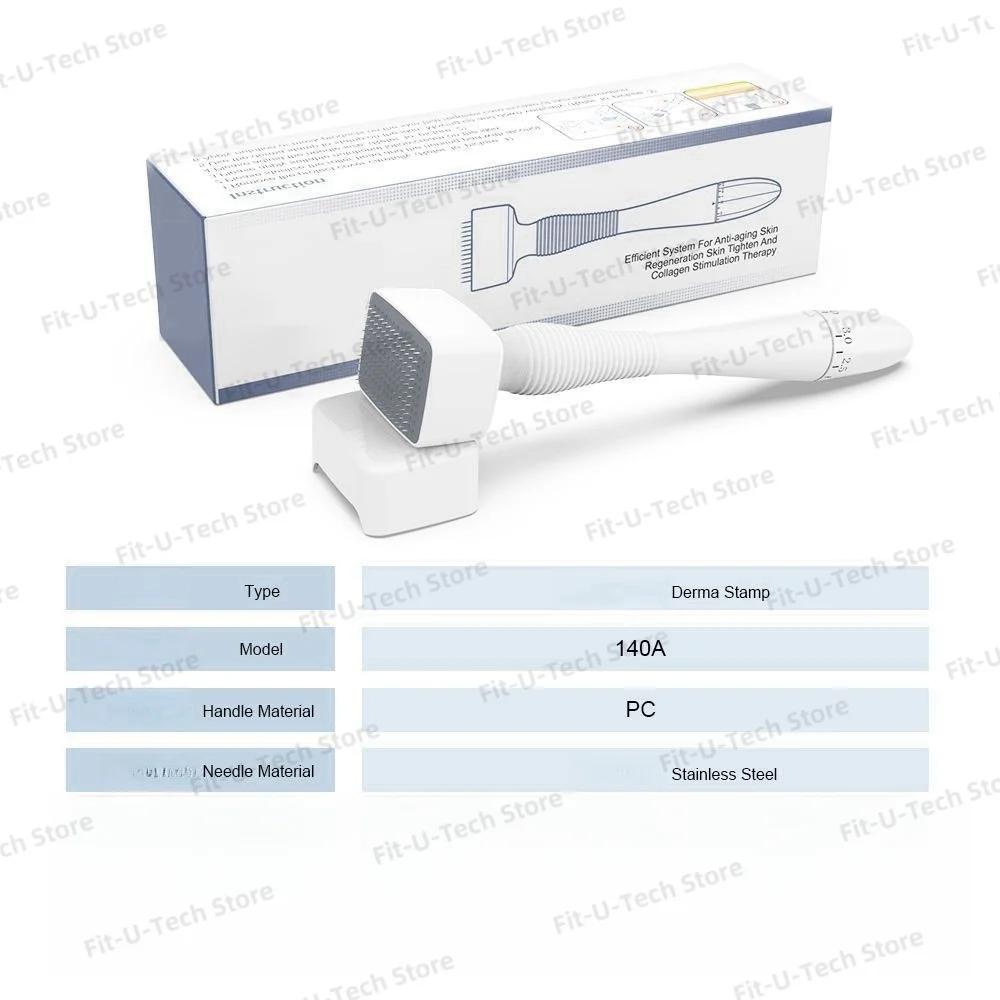 En vente Derma timbre Microneedling visage rouleau masseur réglable titane aiguille longueur soins d