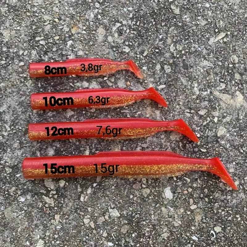 HAIMALUO heureux doux leurre de pêche queue artificielle eau salée appât de pêche Swimbait bar de me