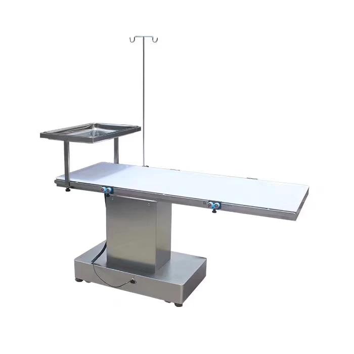 Instruments chirurgicaux vétérinaires Table d'opération vétérinaire en acier inoxydable Table d'opér