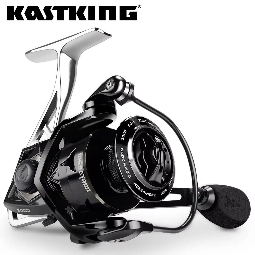 KastKing – moulinet de pêche Megatron 18KG Max Drag 7 + 1 roulements à billes, bobine en aluminium, 